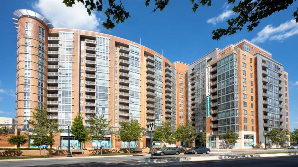 Large modern apartment building