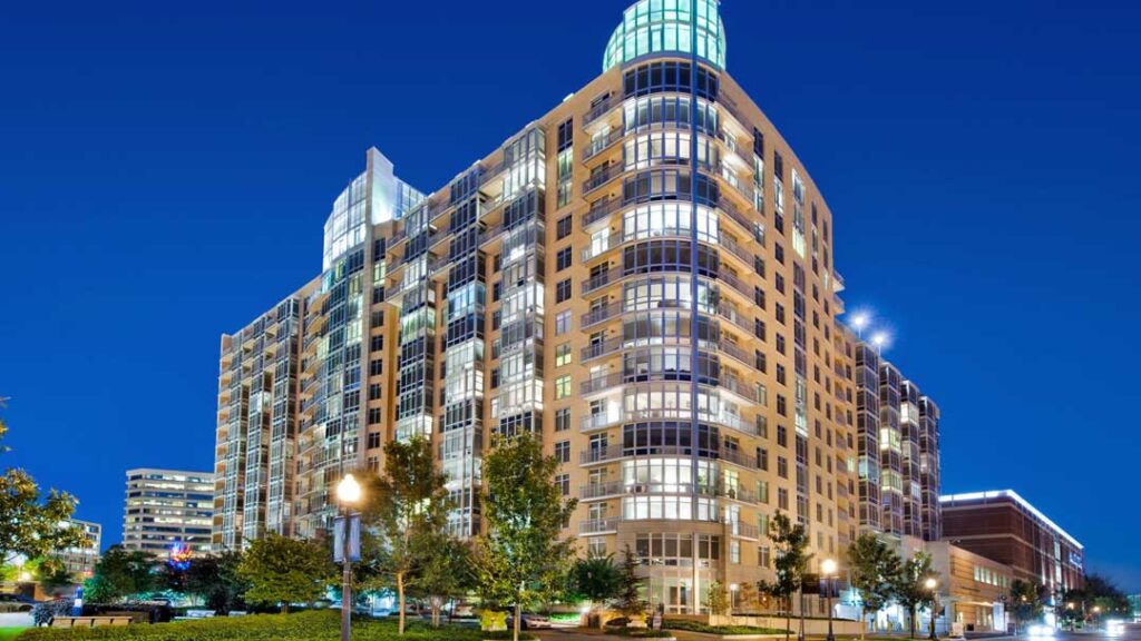 Luxury apartment building